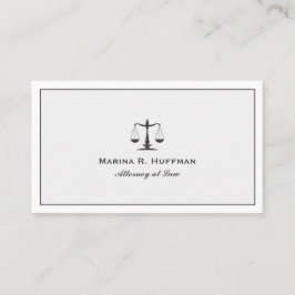 Grått Ram Attorney Justice Professionell Visitkort