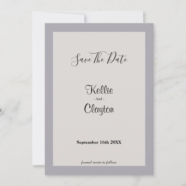 Grått-ramens skuggor Spara datum Spara Datumet (Framsida)