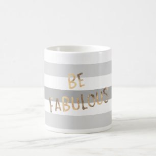 Grått Rand Guld ska vara uppfriskande Kaffemugg