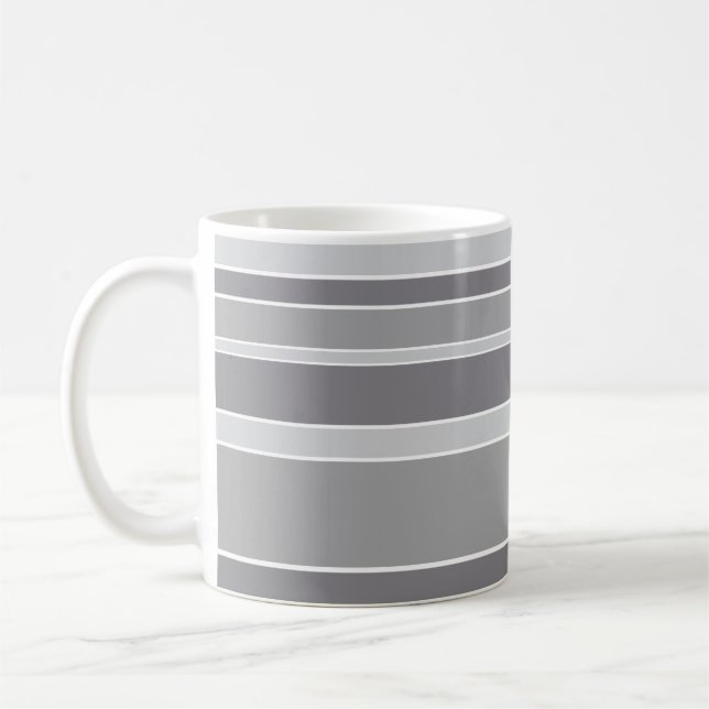 Grått rand kaffemugg (Vänster)