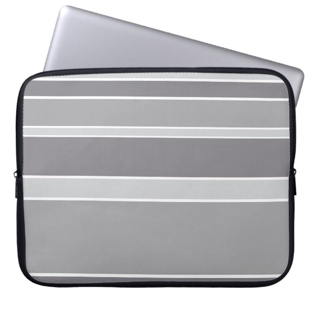 Grått rand laptop fodral (Framsidan)