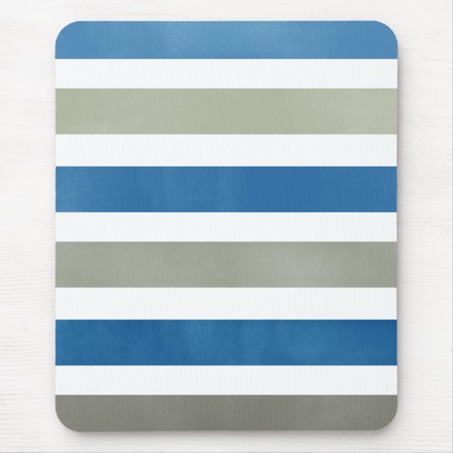 Grått Rand Mönster Mousepad Musmatta (Framsidan)