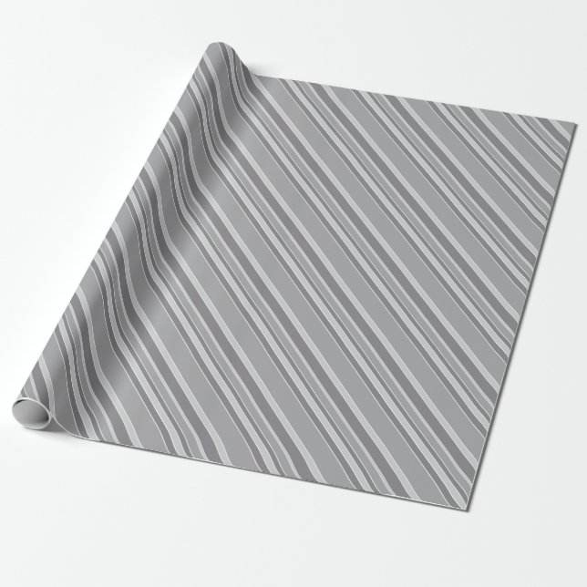 Grått rand presentpapper (Utrullad)