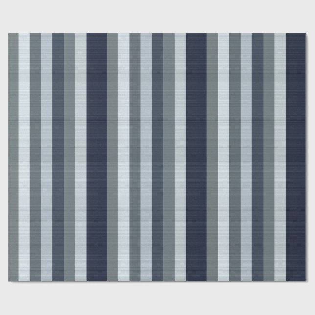 Grått Rand Presentpapper (Platt)