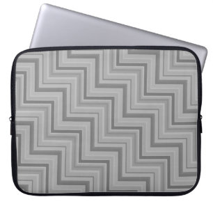 Grått rand trappor mönster laptop sleeve