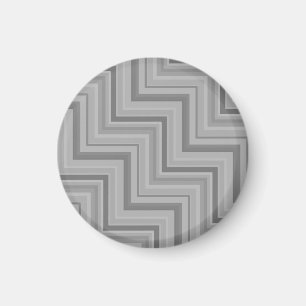 Grått rand trappor mönster magnet