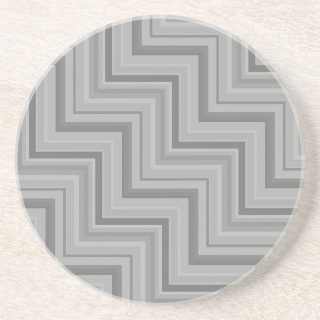 Grått rand trappor mönster underlägg (Framsidan)