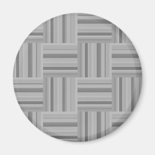 Grått rand väv mönster magnet