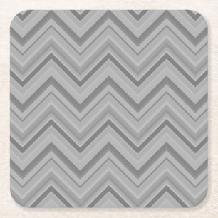 Grått rand zigzag mönster underlägg papper kvadrat