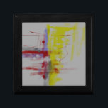 Grått Red Gult Abstrakt Expression Minnesask<br><div class="desc">Contemporary Abstrakt Paintings and Artworks - Grått,  Red,  Blue and Gult Digital Abstrakt Painting (färgtoning).</div>