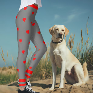 Grått Red Heart Gym Leggings