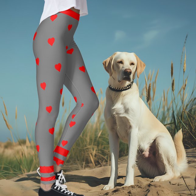 Grått Red Heart Gym Leggings (Skapare uppladdad)
