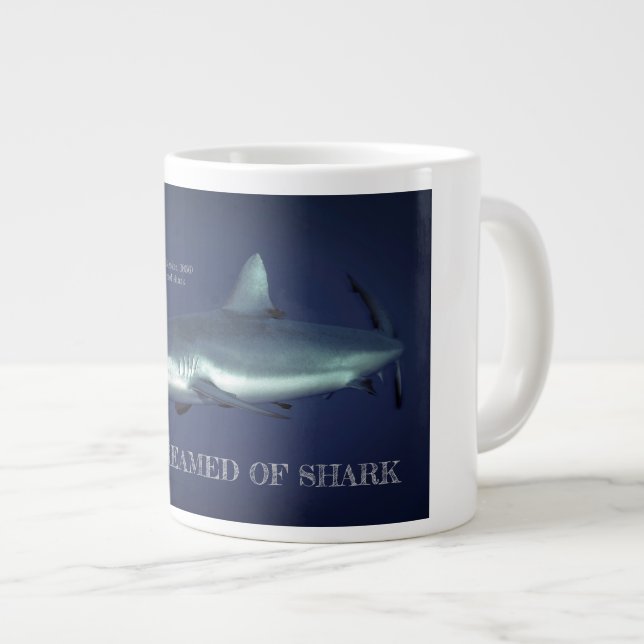 Grått Reef Shark in Yap Micronesia Jumbo Mugg (Framsida höger)