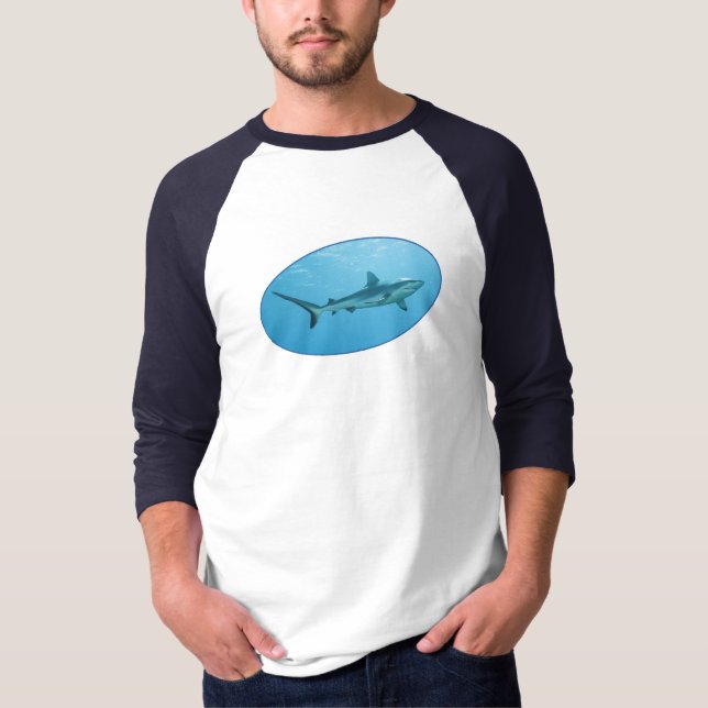 Grått Reefshark, Yap Island - Fotografisk utformni T Shirt (Framsida)