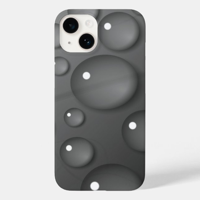 Grått Regndroppbakgrund (Baksida)