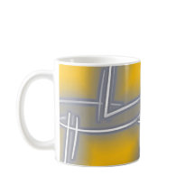 Grått Rektangulär Abstrakt Art