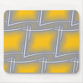 Grått Rektangulär Abstrakt Art Musmatta