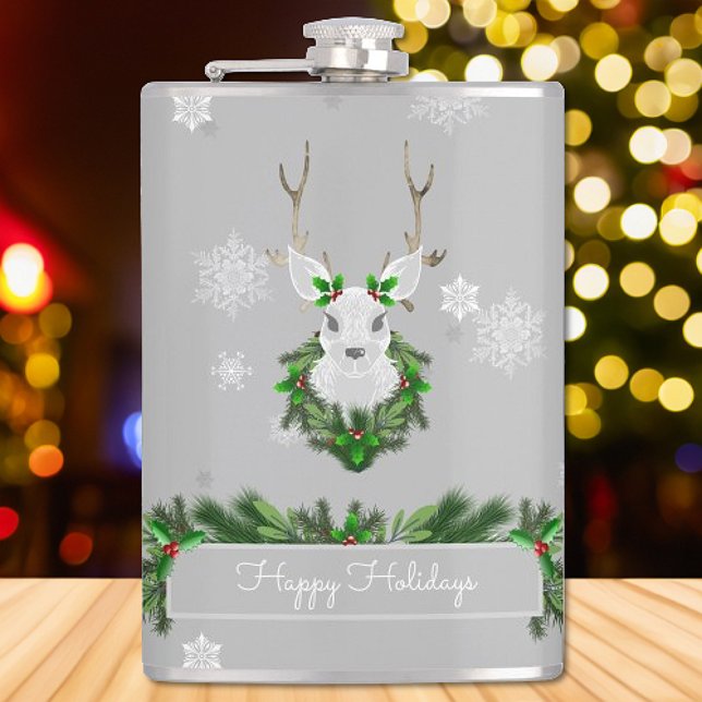 Grått-renkolv Fickplunta (Gray Reindeer Flask)