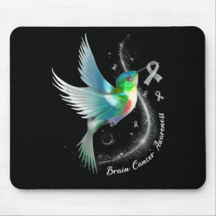 Grått Ribbon Hummingbird Brain Cancer Awareness Mo Musmatta