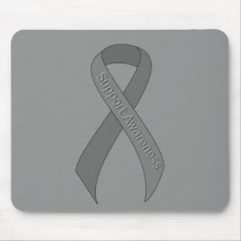 Grått Ribbon Support-medvetenhet Musmatta