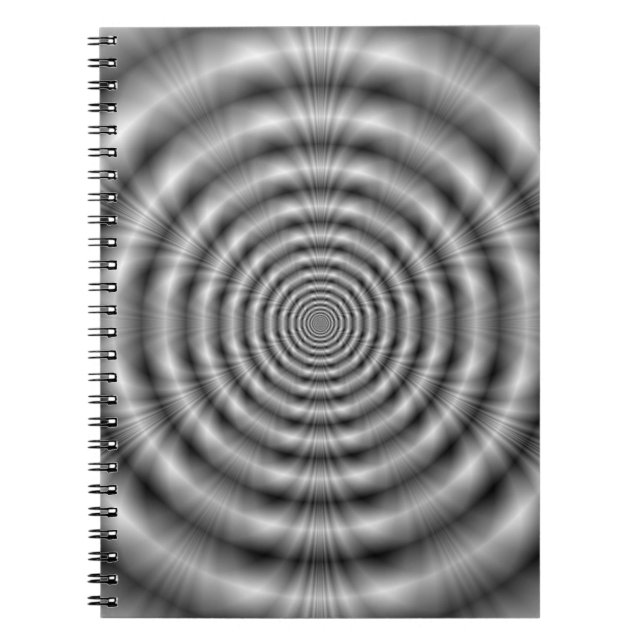 Grått Ringar bärbar dator Anteckningsbok (Framsidan)
