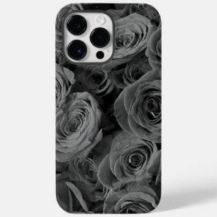 Grått-ro, blommigt--foto, grått