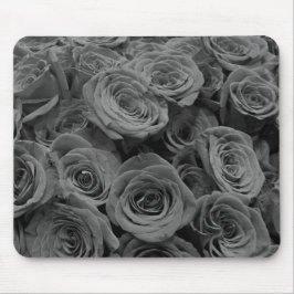 Grått-ro, blommigt--foto, grått musmatta
