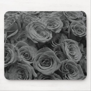 Grått-ro, blommigt--foto, grått musmatta