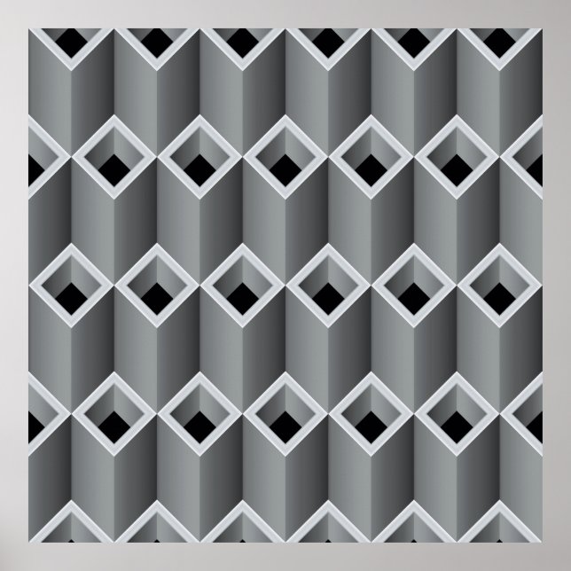 Grått rör ovanpå varandra - sömlös backgro poster (Framsidan)