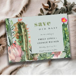 GRÅTT ROSA BLOMMIGT DESERT CACTI FOLIAGE WATERCOLO SPARA DATUMET<br><div class="desc">En samling i perfekt bröllop för dem som tittar för ett smakfullt utfört tema med elegant-vibrerande kaktus. Koncti- och mjuka folieformgivningar är handmålade i vattenfärg. Anpassa det med ditt namn, ditt bröllop-datum och se till att du har ett speciellt meddelande. Det finns många designalternativ att välja mellan och många objekt...</div>