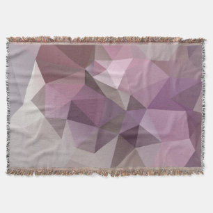 Grått rosa, lila polygon mönster . mysfilt