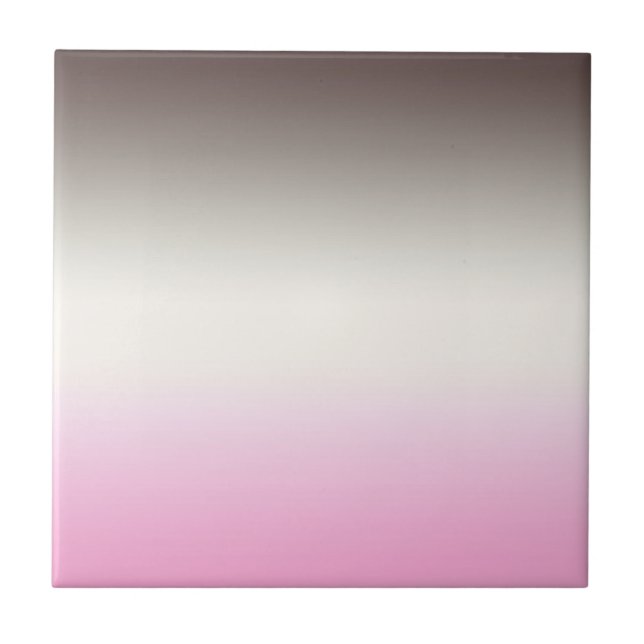Grått rosa Ombre Kakelplatta (Framsidan)