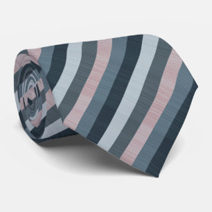Grått Rosa Stripe Slips