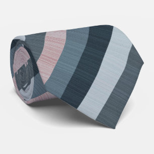 Grått Rosa Stripe Slips
