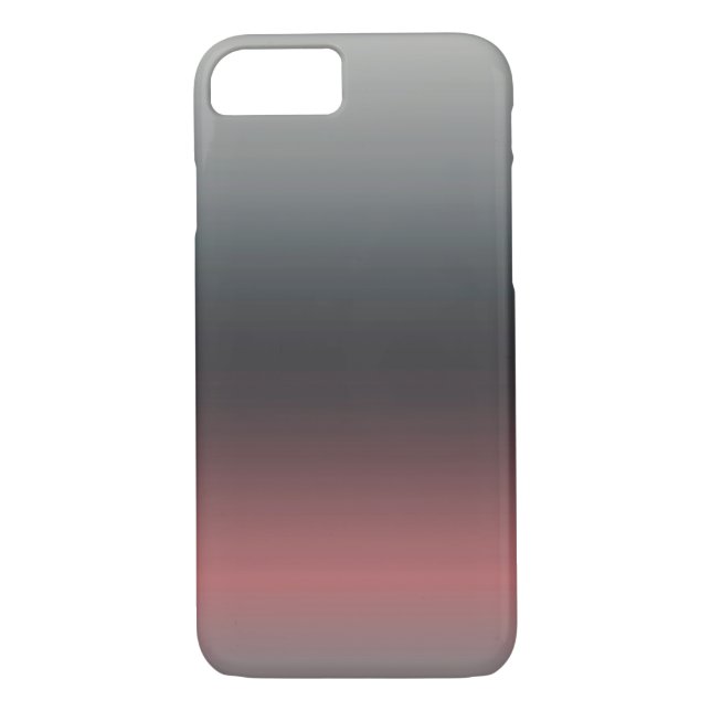Grått, rosa, svart gradient, Ombre. Case-Mate iPhone Skal (Baksida)