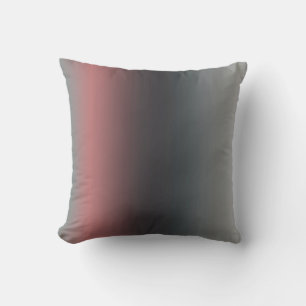 Grått, rosa, svart gradient, Ombre. Kudde