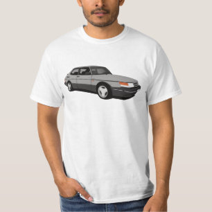 Grått SAAB 900 Turbo 16 Aero Coupé T Shirt
