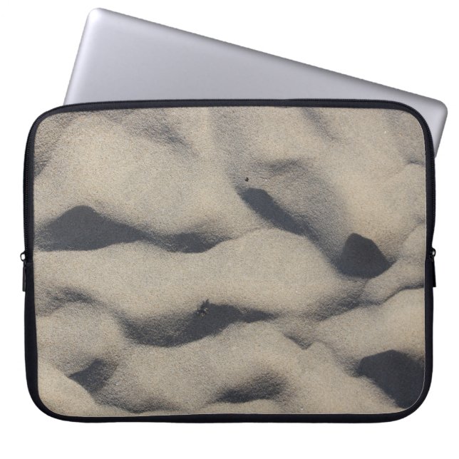 Grått sand laptop fodral (Framsidan)