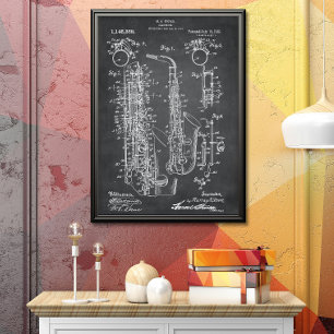 Grått   Saxofonpatent Poster