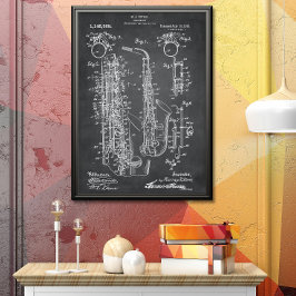 Grått | Saxofonpatent Poster