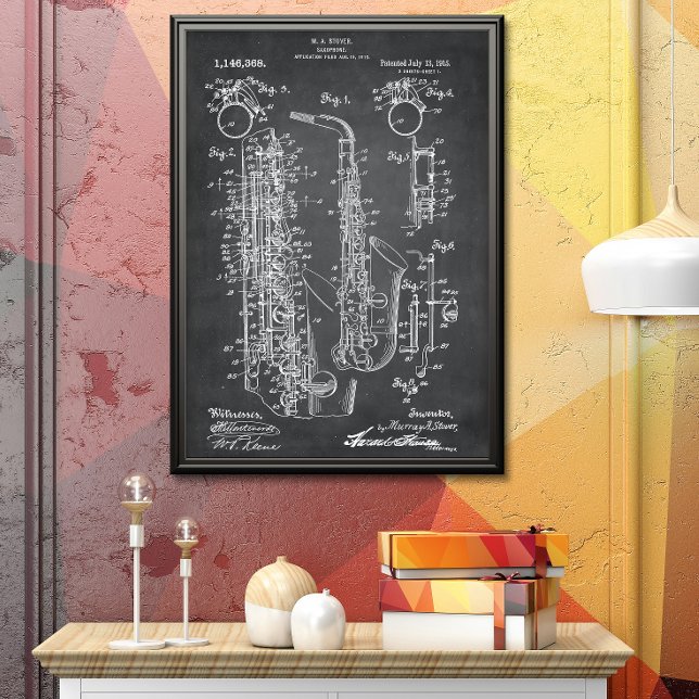 Grått | Saxofonpatent Poster (Skapare uppladdad)