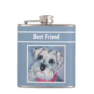 Grått Schnauzer Fickplunta