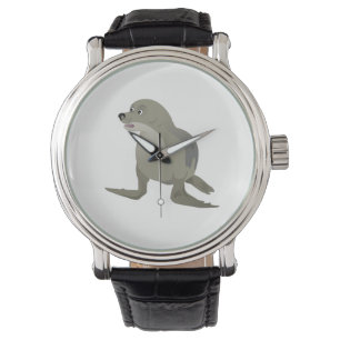 Grått Seal Armbandsur