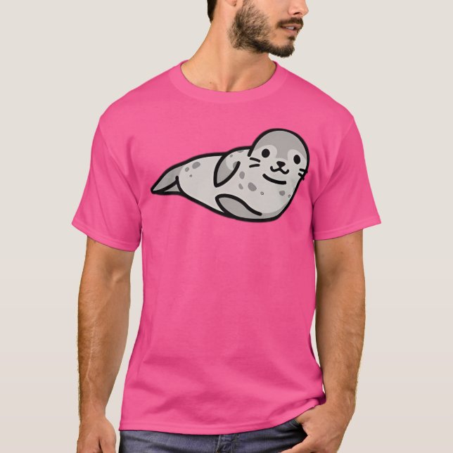 Grått Seal T Shirt (Framsida)