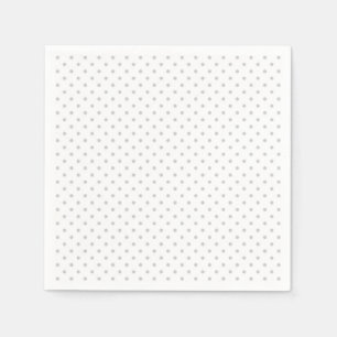 Grått Shabby chic Polkadot Shower Pappersservett