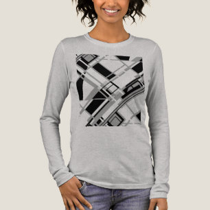 Grått Shades Black Diagonal MCM-utseende för spelb T Shirt