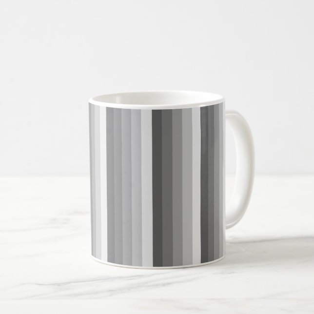 Grått Shadow rand Kaffemugg (Framsida höger)