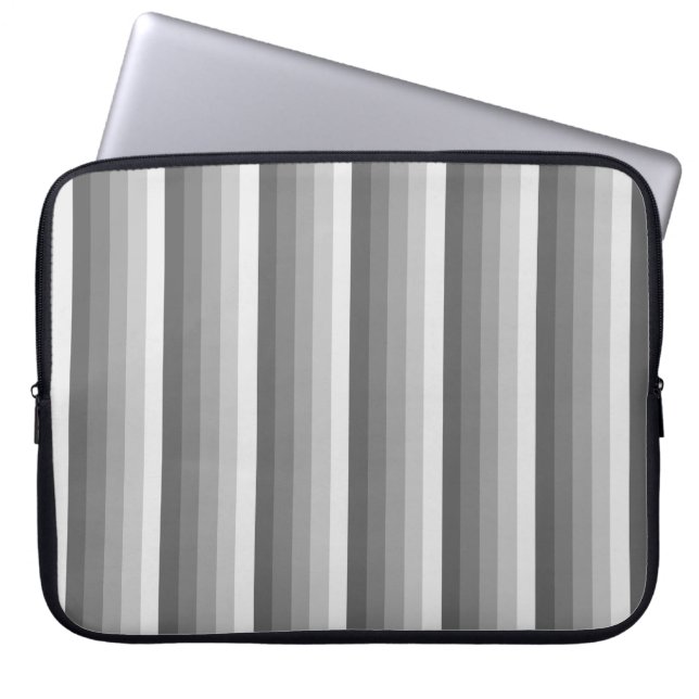Grått Shadow rand Laptop Fodral (Framsidan)