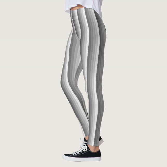 Grått Shadow rand Leggings (Vänster)