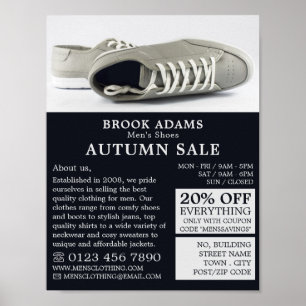 Grått Shoes, Manar Clothing Store Advertising Poster